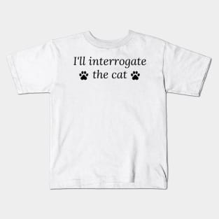 I'll Interrogate The Cat Castiel Misha Collins Supernatural Vintage Kids T-Shirt